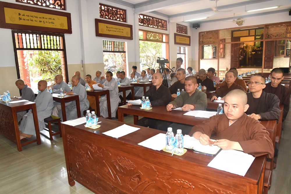 Ban Hướng dẫn Phật tử GHPGVN TP.HCM thăm, làm việc với Ban Trị sự GHPGVN Q12